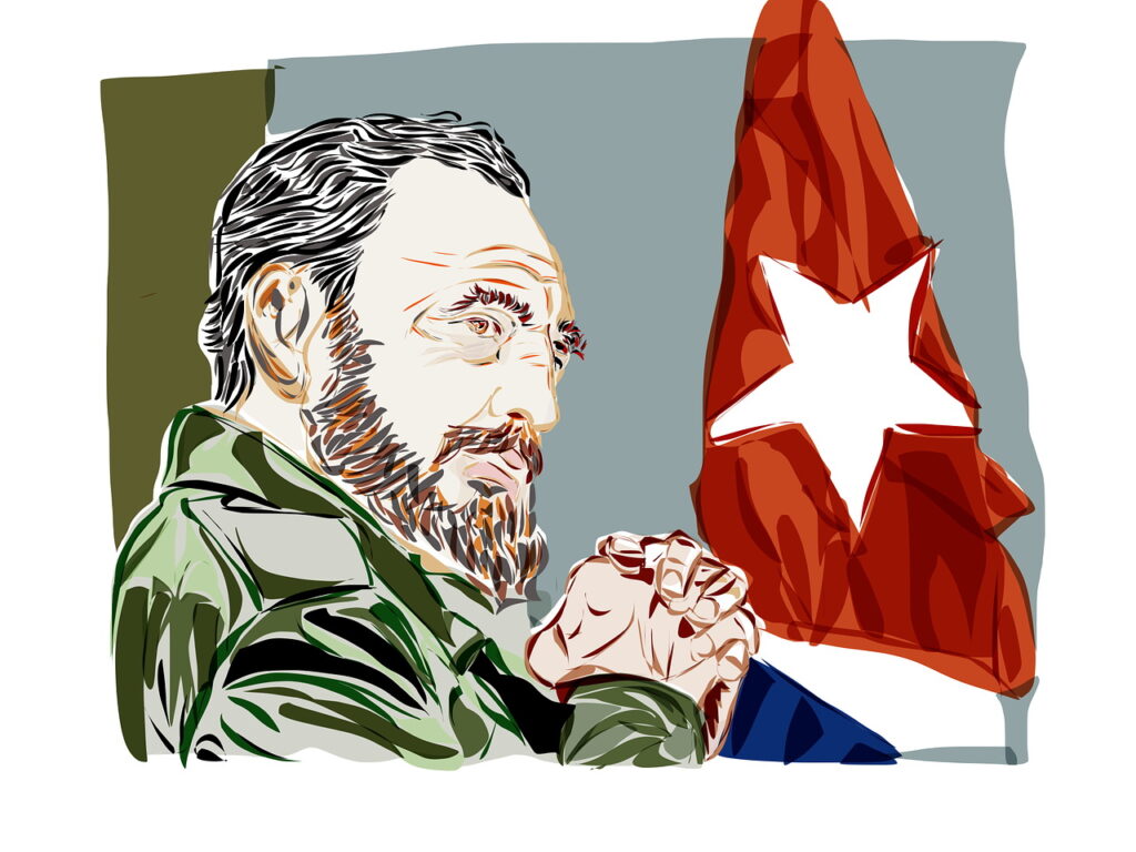 Фидель Кастро, рисунок